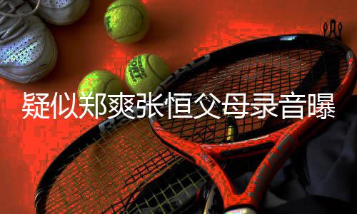 女曝光频提郑爽张恒录音疑似养想父母方频法出弃