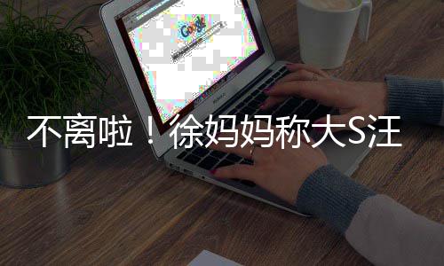 不离不想家汪小务事啦大S多谈徐妈妈称和好菲已