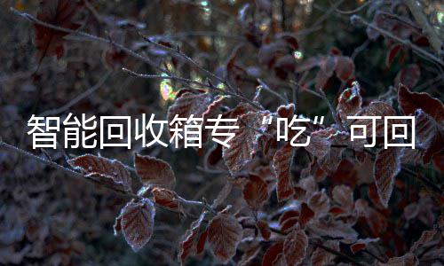 智能可垃圾箱专回收回收吃