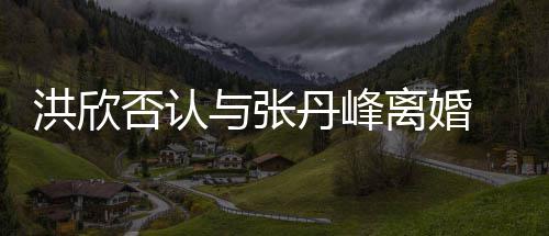 辟谣离婚丹峰与张一家洪欣合照婚变 晒三口否认