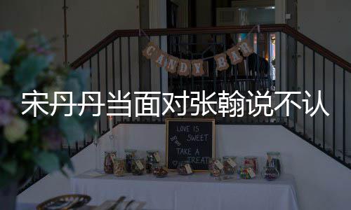 我他 张翰张翰认识丹当面对没名宋丹说不