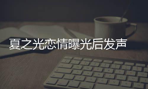 道歉夏之 向兄弟光恋光后和粉丝们发声情曝