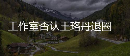 本去退圈侃认王珞丹 调读剧想得工作美室否
